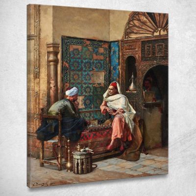 The Chess Players Ludwig Deutsch ldt24 canvas print 