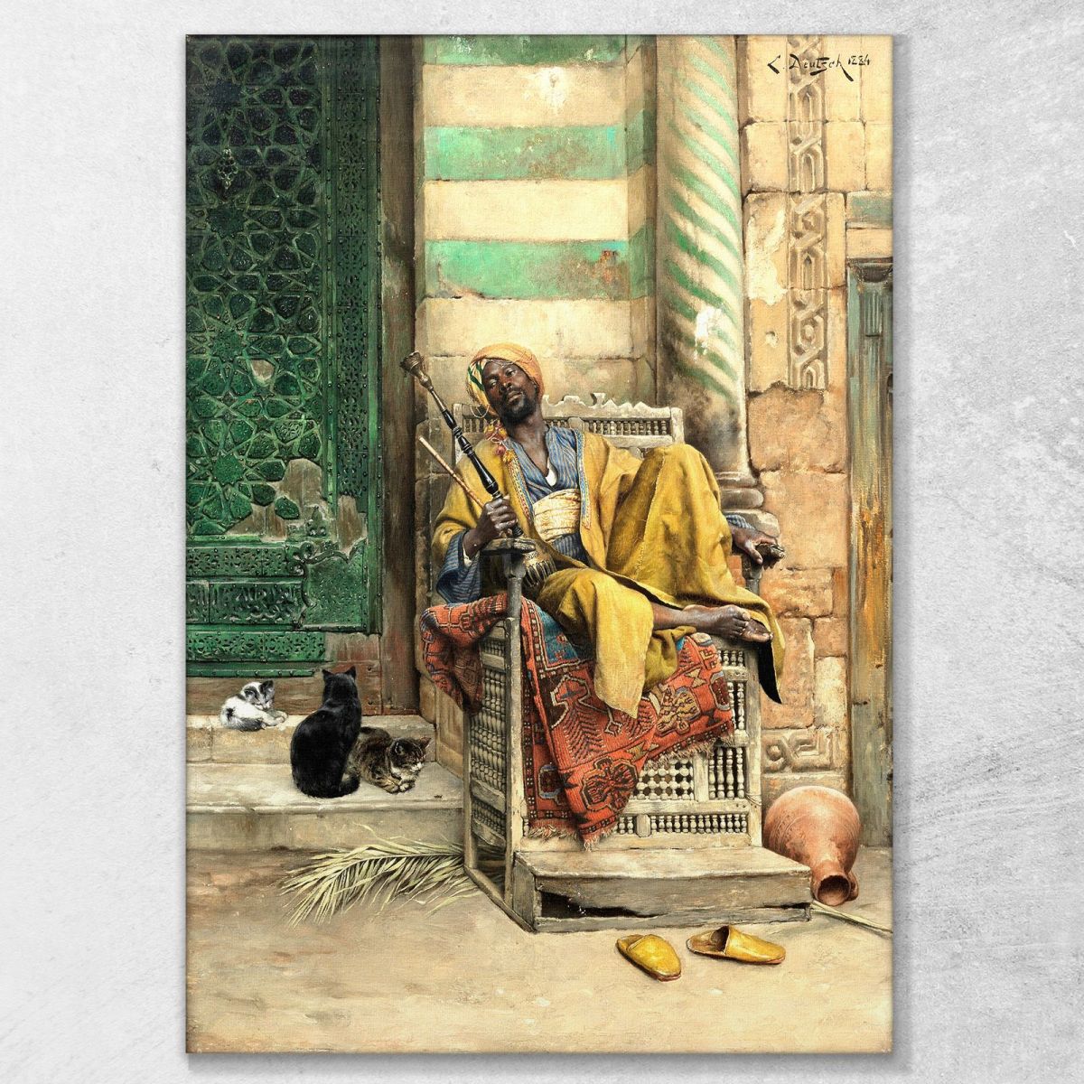 The Goza Smoker Ludwig Deutsch ldt27 canvas print 