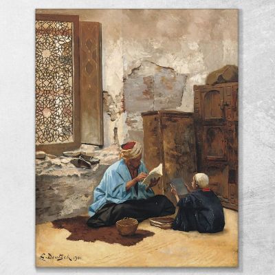 The Lesson Ludwig Deutsch ldt30 canvas print 