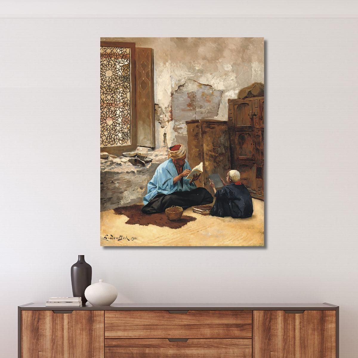 The Lesson Ludwig Deutsch ldt30 canvas print 
