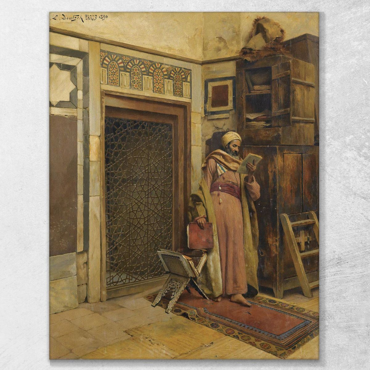 The Scholar Ludwig Deutsch ldt37 canvas print 
