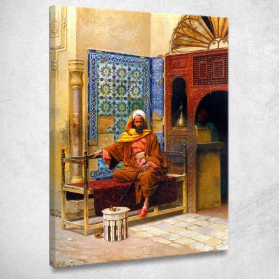 The Smoker Ludwig Deutsch ldt42 canvas print 