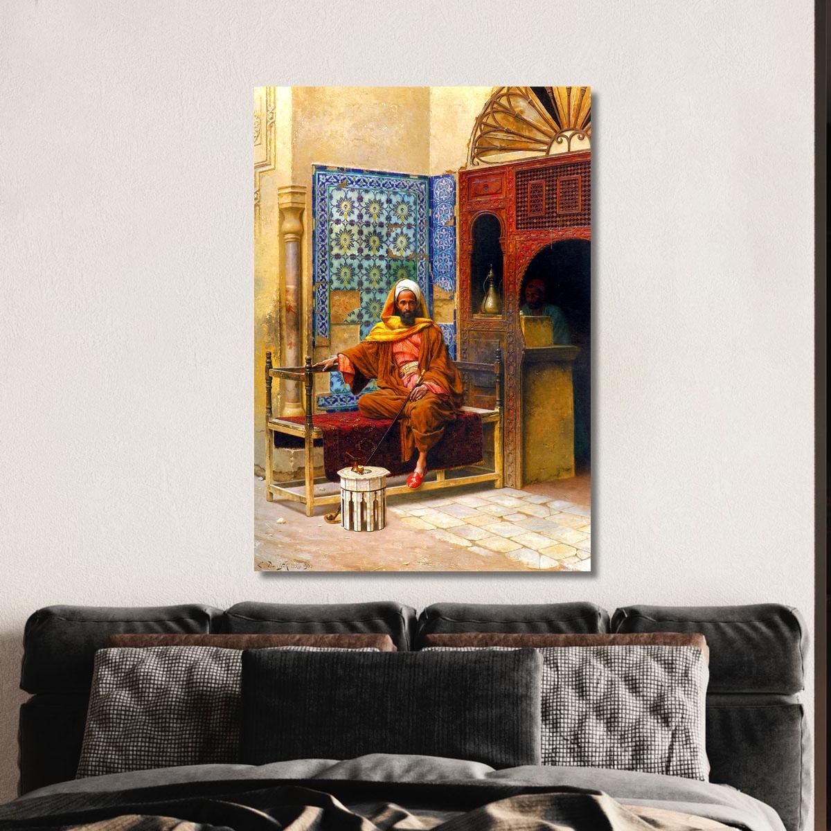 The Smoker Ludwig Deutsch ldt42 canvas print 
