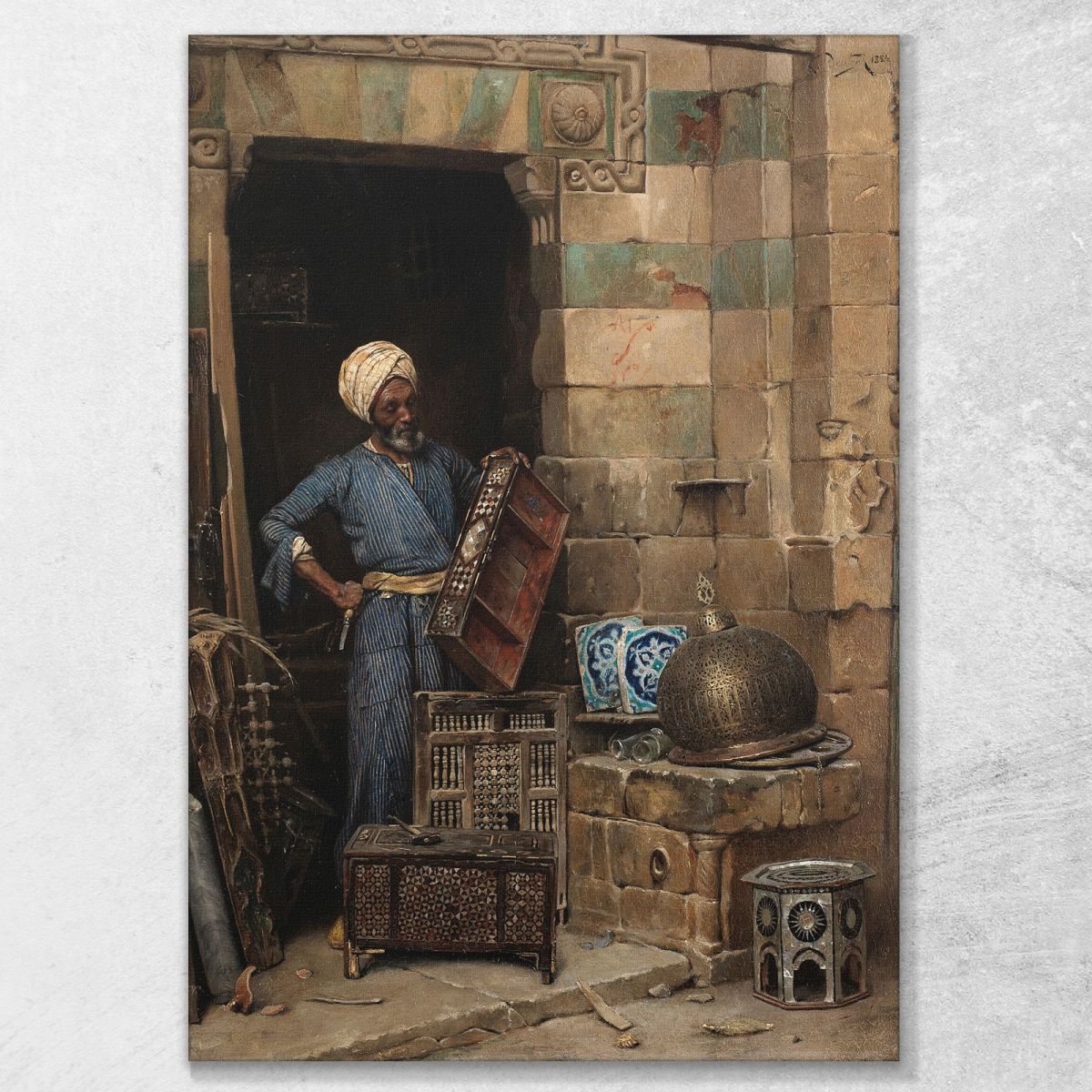 The Woodworker Ludwig Deutsch ldt47 canvas print 