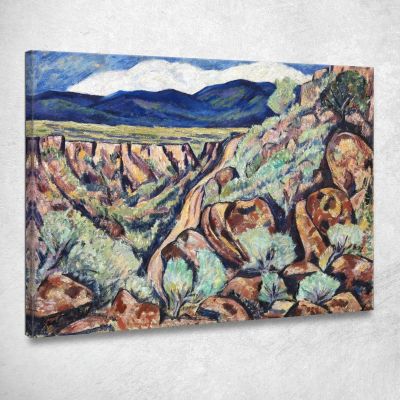 Landscape New Mexico Marsden Hartley mhr14 canvas print 