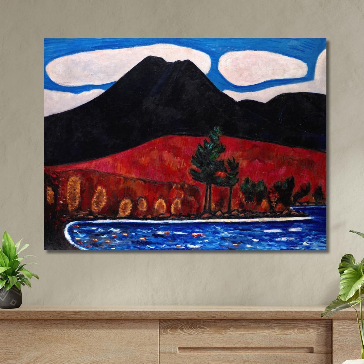 Mt. Katahdin Maine Autumn Marsden Hartley mhr18 canvas print 