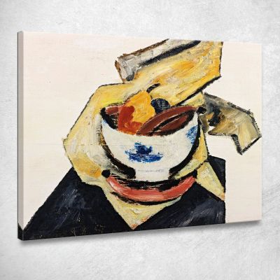 Still Life With White Bowl Marsden Hartley mhr42 canvas print 