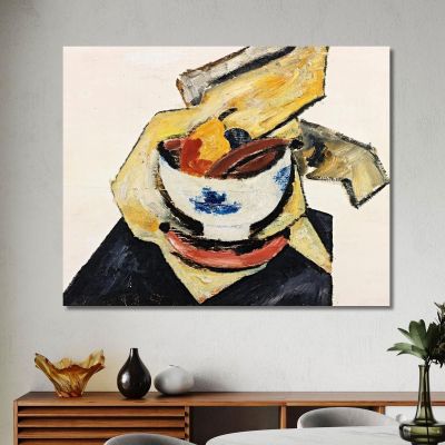 Still Life With White Bowl Marsden Hartley mhr42 canvas print 