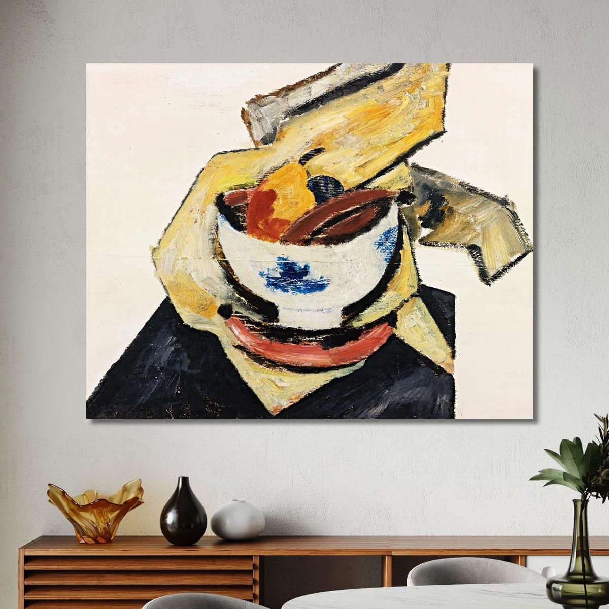 Still Life With White Bowl Marsden Hartley mhr42 canvas print 