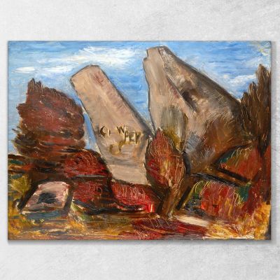 Whale'S Jaw Dogtown Common Cape Ann Massachusetts Marsden Hartley mhr55 canvas print 