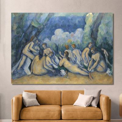 Bagnanti The Great Bathers Paul Cézanne pcz8 canvas print 
