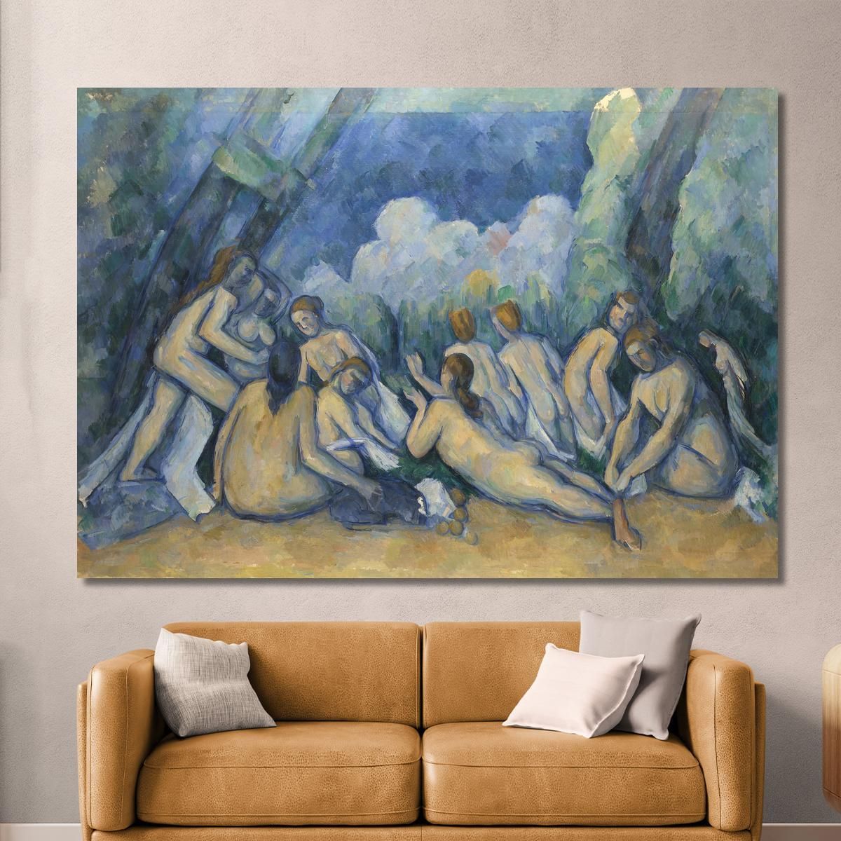 Bagnanti The Great Bathers Paul Cézanne pcz8 canvas print 