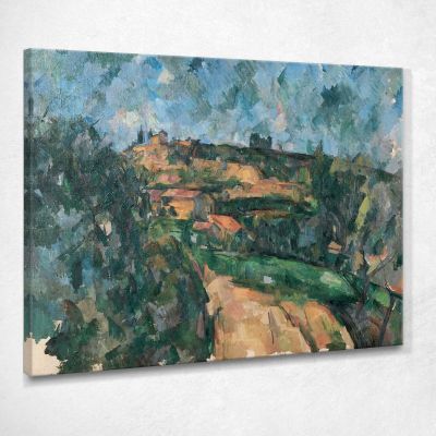 Curve Of The Road At The Top Of The Chemin Des Lauves Paul Cézanne pcz11 canvas print 