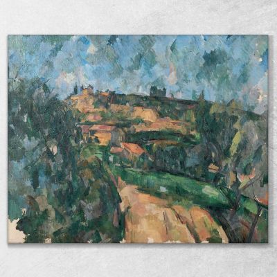 Curve Of The Road At The Top Of The Chemin Des Lauves Paul Cézanne pcz11 canvas print 