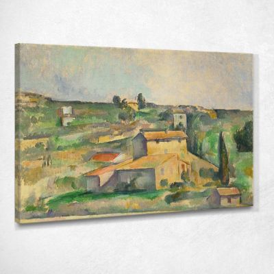 Campi A Bellevue Paul Cézanne pcz24 canvas print 