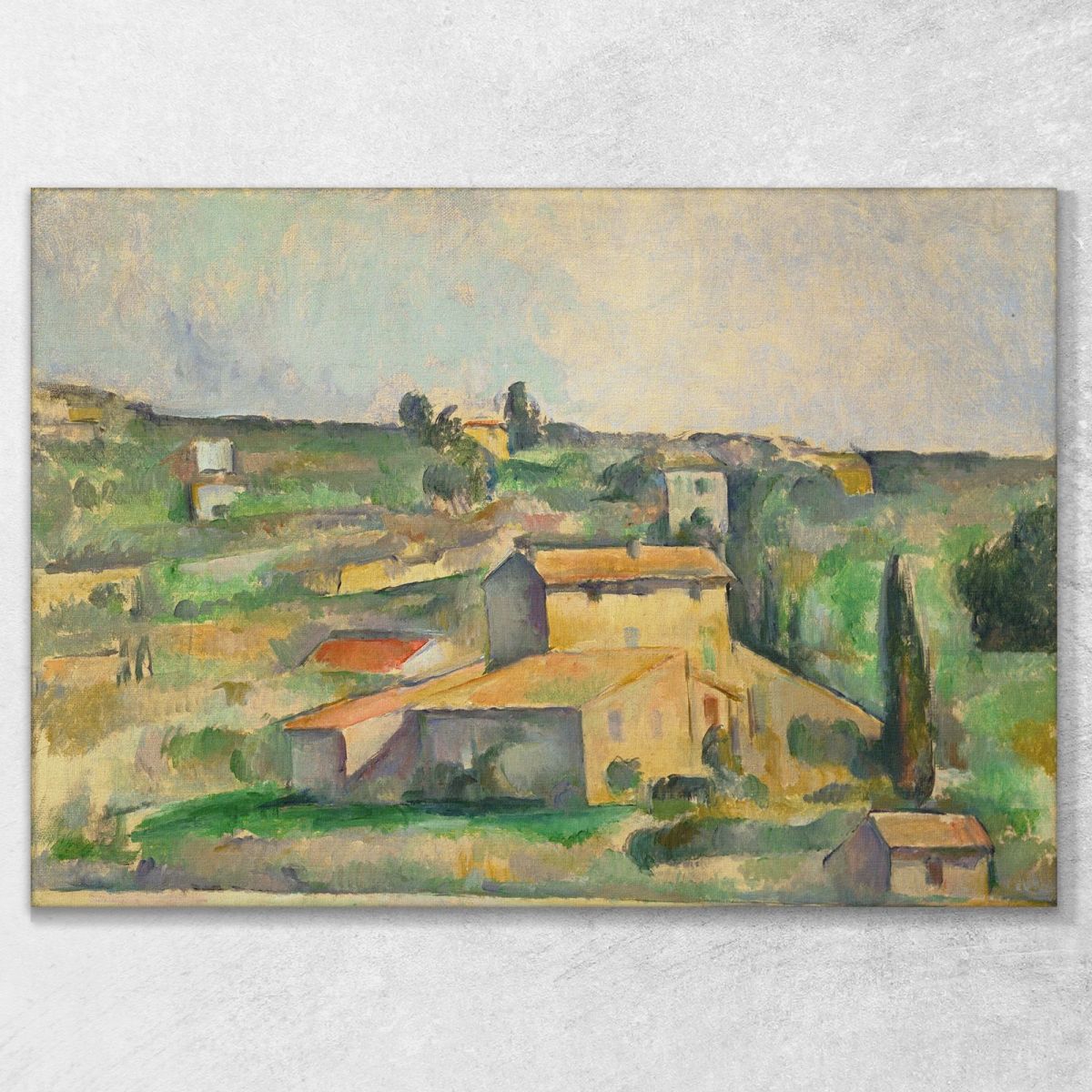 Campi A Bellevue Paul Cézanne pcz24 canvas print 