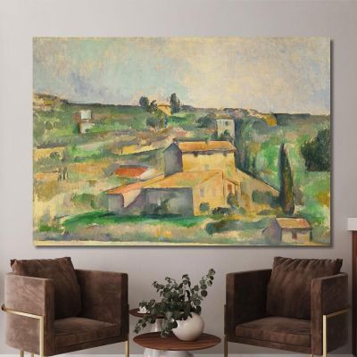 Campi A Bellevue Paul Cézanne pcz24 canvas print 