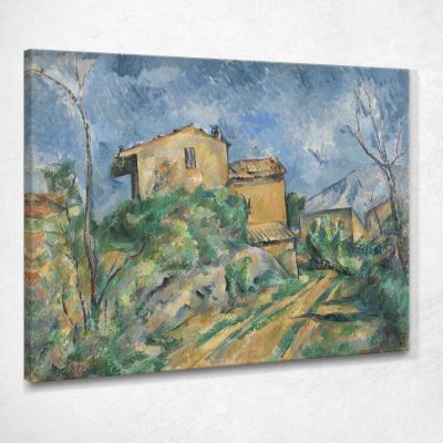 Casa Maria Con Vista Su Chateau Noir Paul Cézanne pcz56 canvas print 