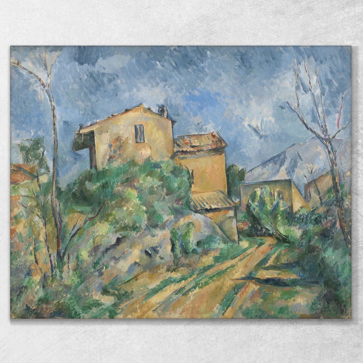 Casa Maria Con Vista Su Chateau Noir Paul Cézanne pcz56 canvas print 