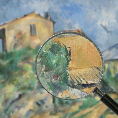 Casa Maria Con Vista Su Chateau Noir Paul Cézanne pcz56 canvas print