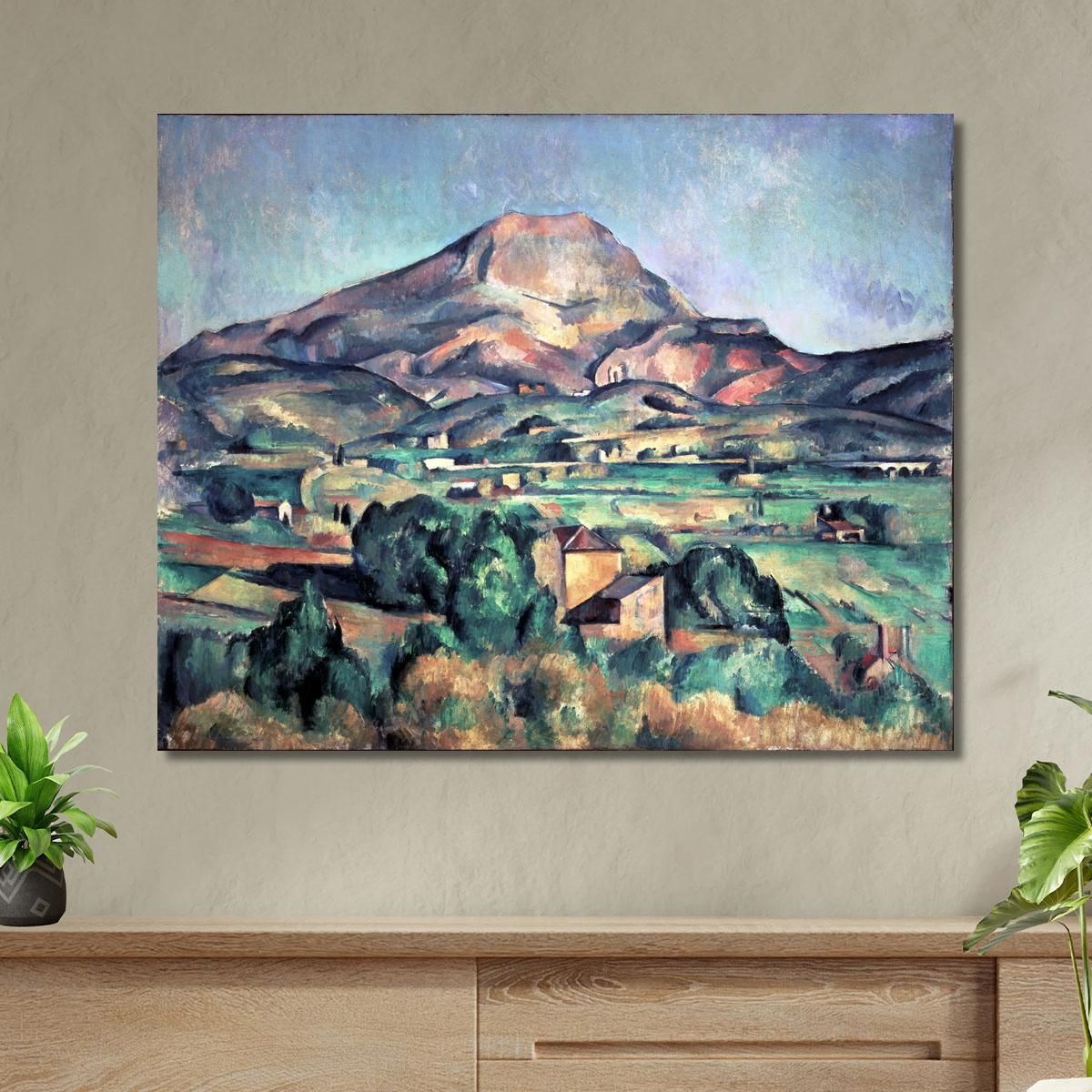 Mont Sainte-Victoire Visto Da Bellevue Paul Cézanne pcz65 canvas print 