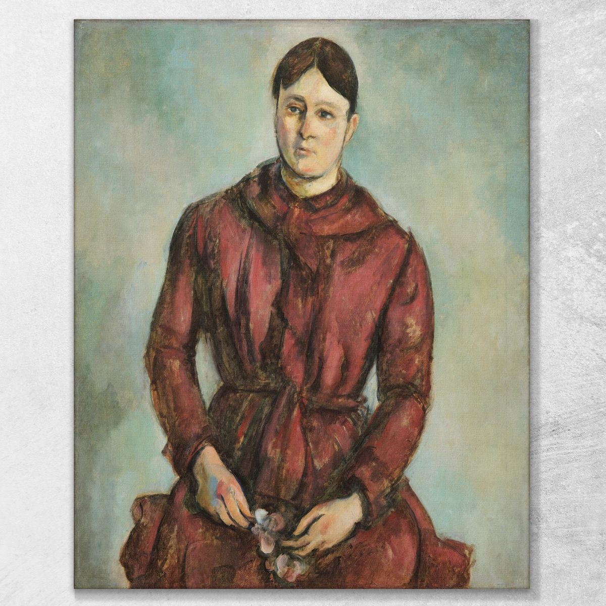 Madame Cézanne In A Red Dress Paul Cézanne pcz69 canvas print 