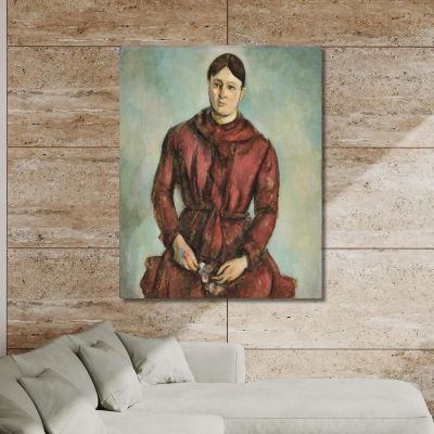 Madame Cézanne In A Red Dress Paul Cézanne pcz69 canvas print 