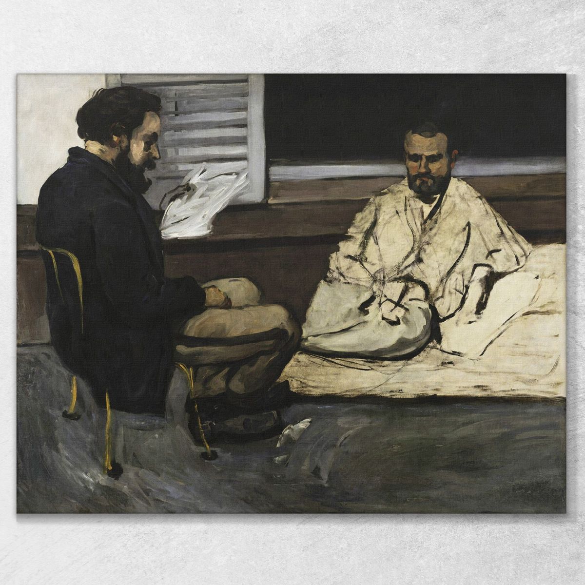 Paul Alexis Reading A Manuscript To Zola Paul Cézanne pcz71 canvas print 