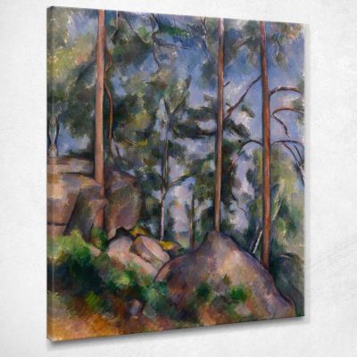 Pines And Rocks Fontainebleau Paul Cézanne pcz72 canvas print 