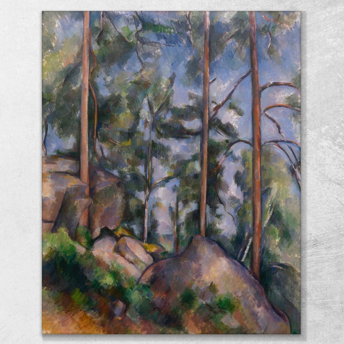 Pines And Rocks Fontainebleau Paul Cézanne pcz72 canvas print 