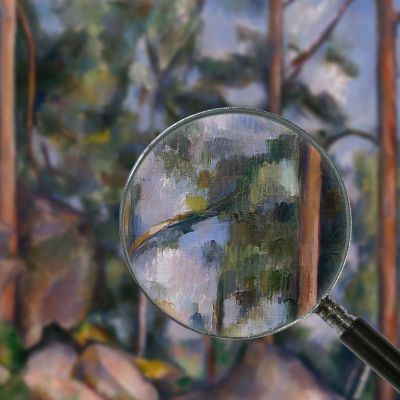 Pines And Rocks Fontainebleau Paul Cézanne pcz72 canvas print