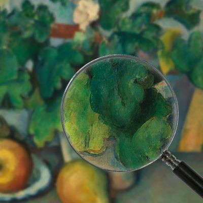 Vase Of Primroses And Fruit Paul Cézanne pcz78 canvas print