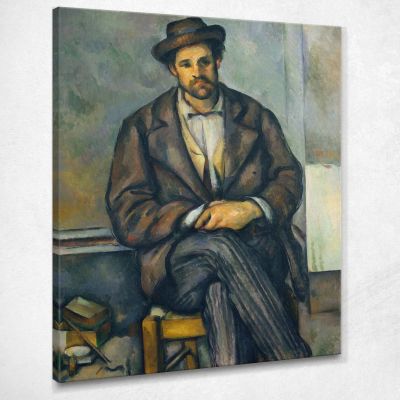 Seated Peasant Paul Cézanne pcz82 canvas print 