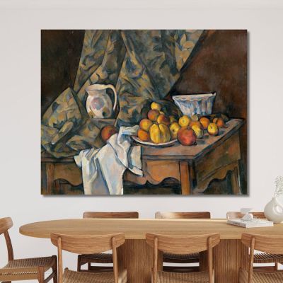 Still Life With Apples And Peaches Paul Cézanne pcz89 canvas print 