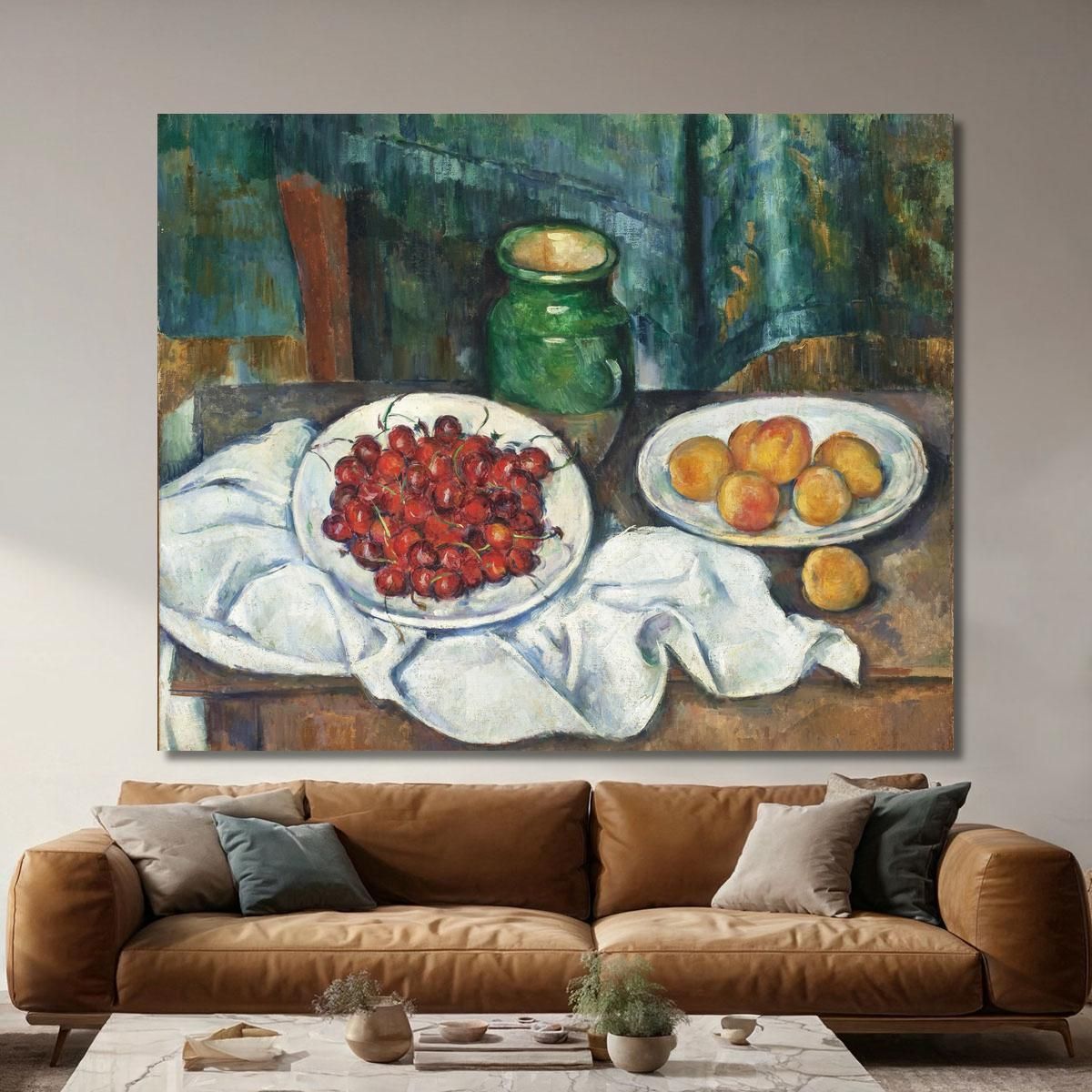 Still Life With Cherries And Peaches Paul Cézanne pcz93 canvas print 