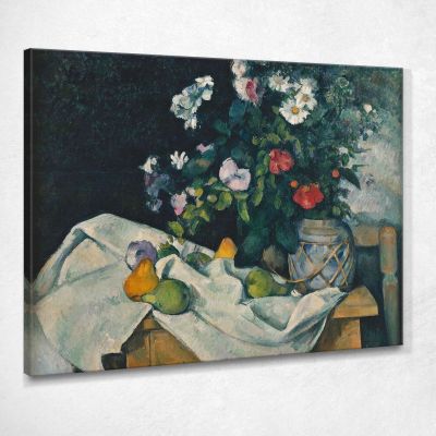 Still Life With Flowers And Fruit Paul Cézanne pcz96 canvas print 