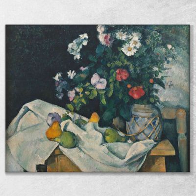 Still Life With Flowers And Fruit Paul Cézanne pcz96 canvas print 