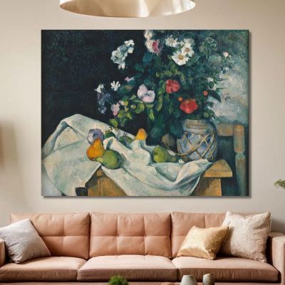 Still Life With Flowers And Fruit Paul Cézanne pcz96 canvas print 