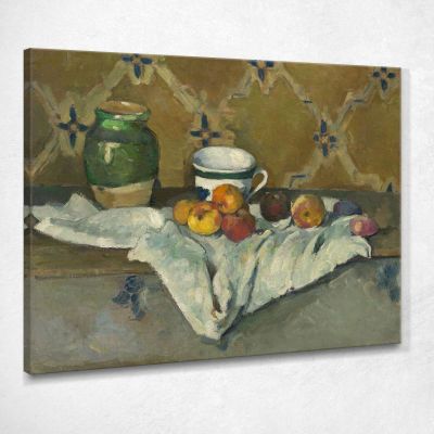 Still Life With Jar Cup And Apples Paul Cézanne pcz97 canvas print 