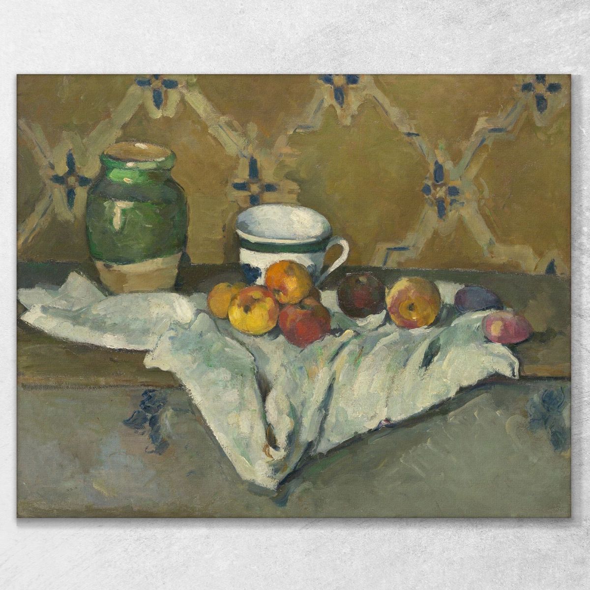 Still Life With Jar Cup And Apples Paul Cézanne pcz97 canvas print 