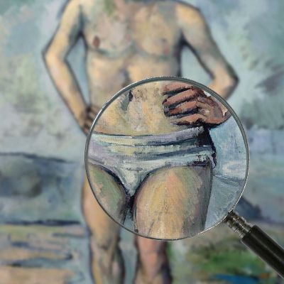 The Bather Paul Cézanne pcz106 canvas print