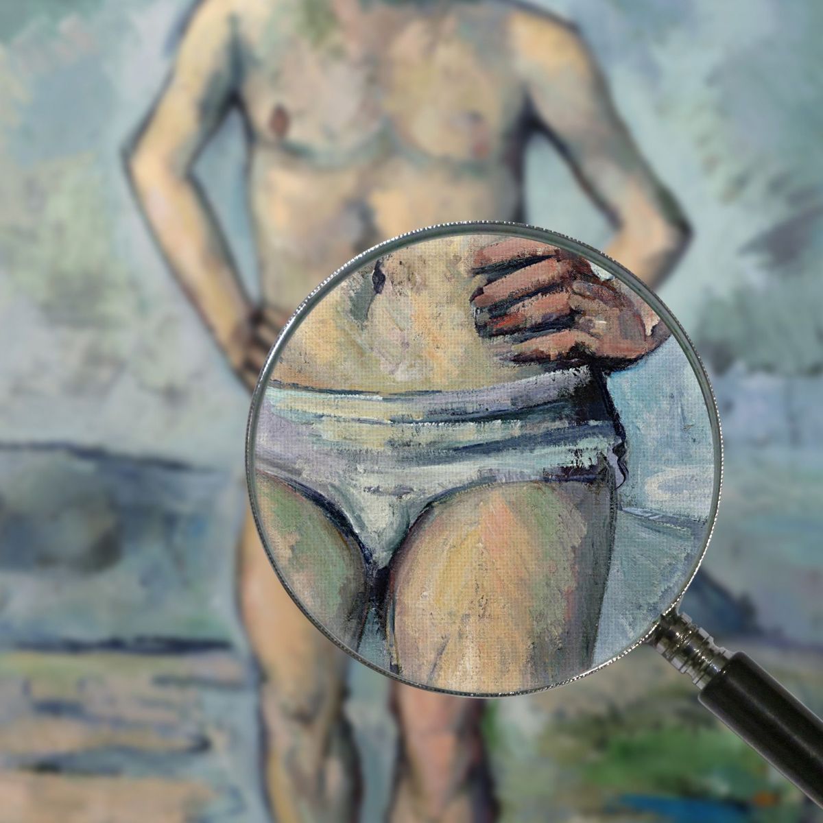 The Bather Paul Cézanne pcz106 canvas print