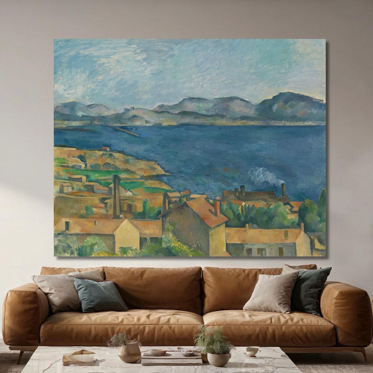 The Bay Of Marseille Seen From L'Estaque Paul Cézanne pcz116 canvas print 