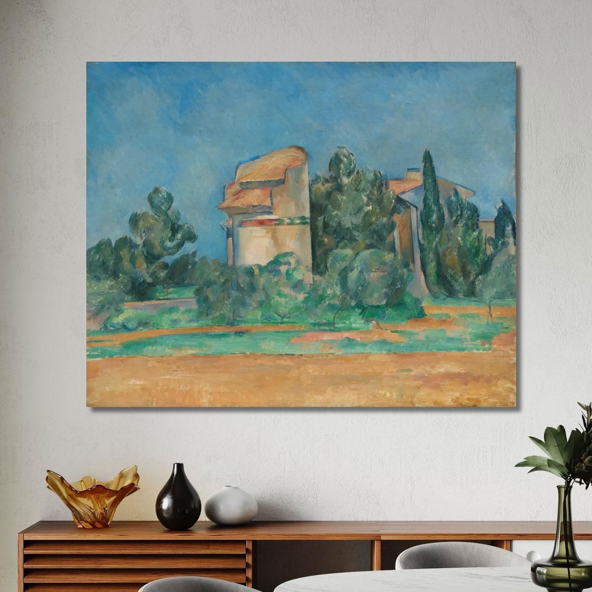 The Pigeon Tower At Bellevue Paul Cézanne pcz122 canvas print 