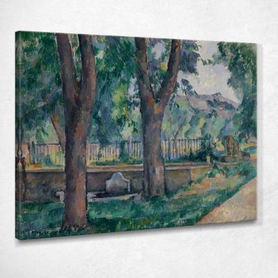 The Di Jas De Bouffan Swimming Pool Paul Cézanne pcz124 canvas print 