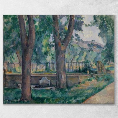 The Di Jas De Bouffan Swimming Pool Paul Cézanne pcz124 canvas print 