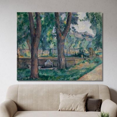 The Di Jas De Bouffan Swimming Pool Paul Cézanne pcz124 canvas print 