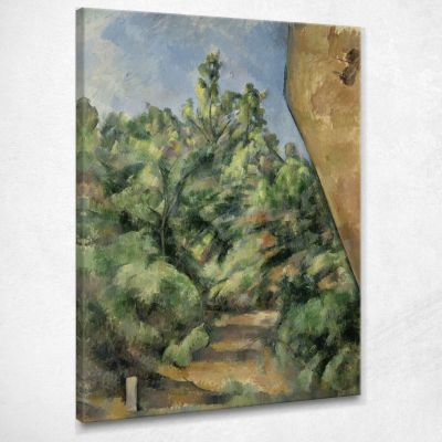 The Red Rock Paul Cézanne pcz125 canvas print 