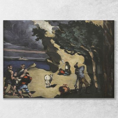 The Thieves And The Donkey Paul Cézanne pcz126 canvas print 