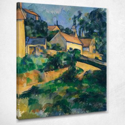 Turning Road In Montgeroult Paul Cézanne pcz133 canvas print 